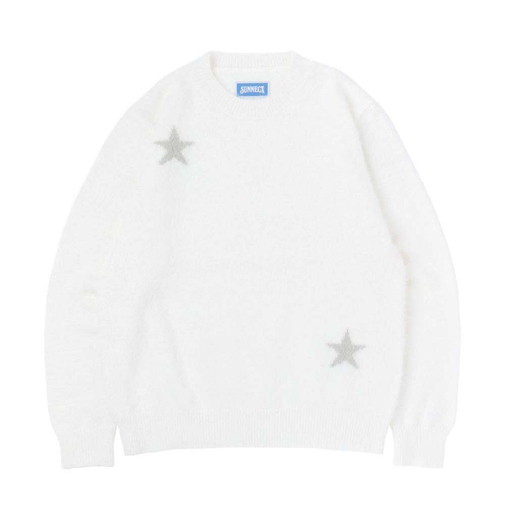 Stars Shaggy Sweater - Natural