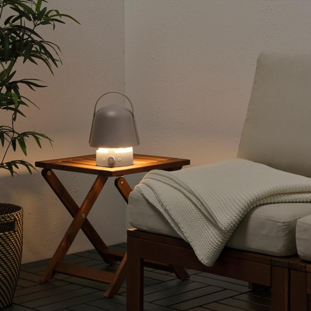 이케아 VAPPEBY 바페뷔 블루투스 스피커 전등 실외용 그레이 805.152.84