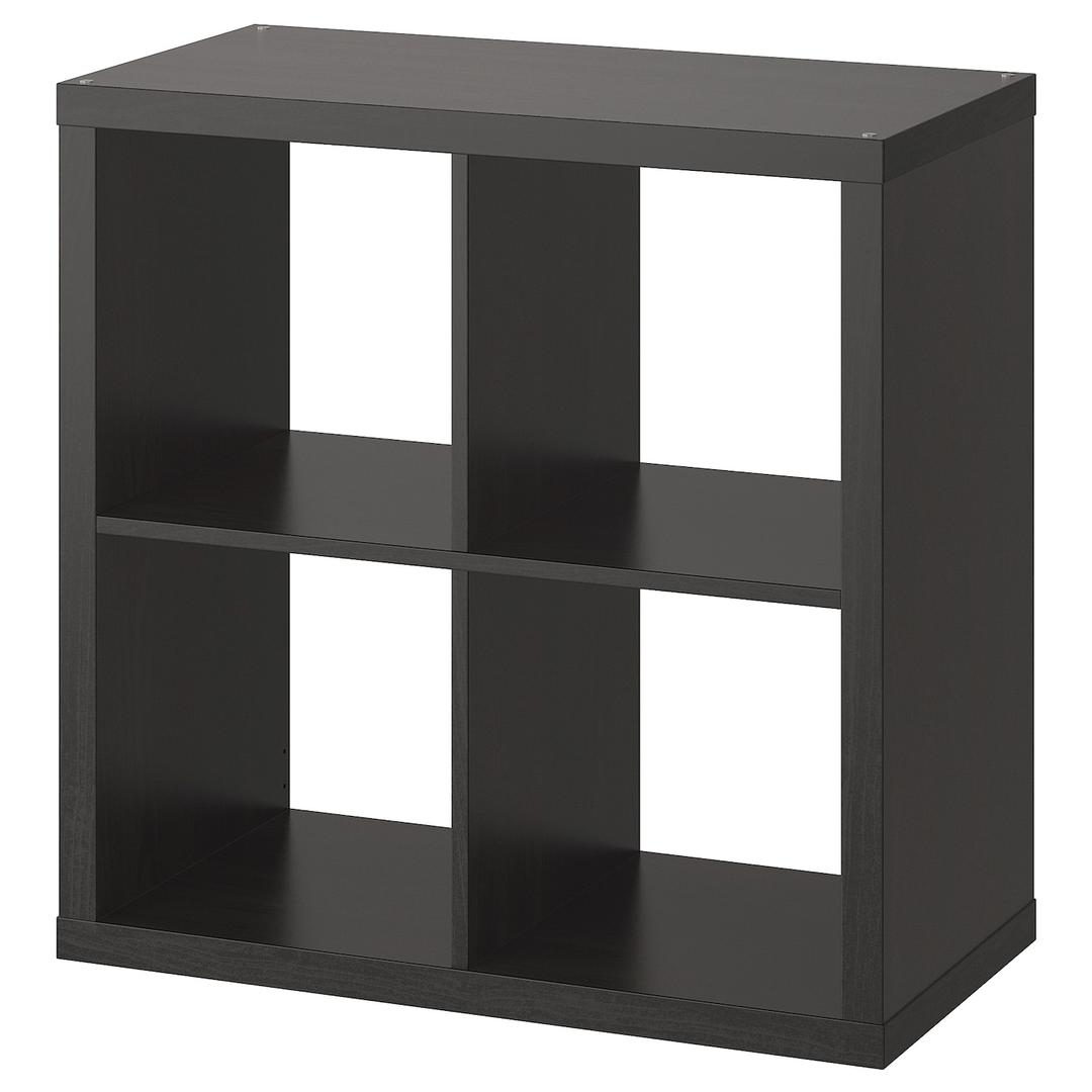 KALLAX 칼락스 선반유닛 - 블랙브라운 77x77 cm
