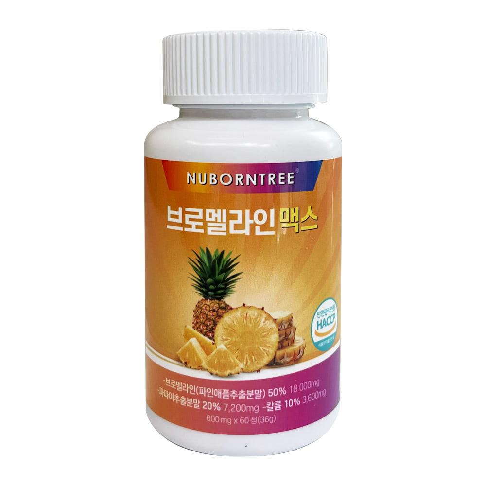 뉴본트리 브로멜라인 맥스 600mg x 60정