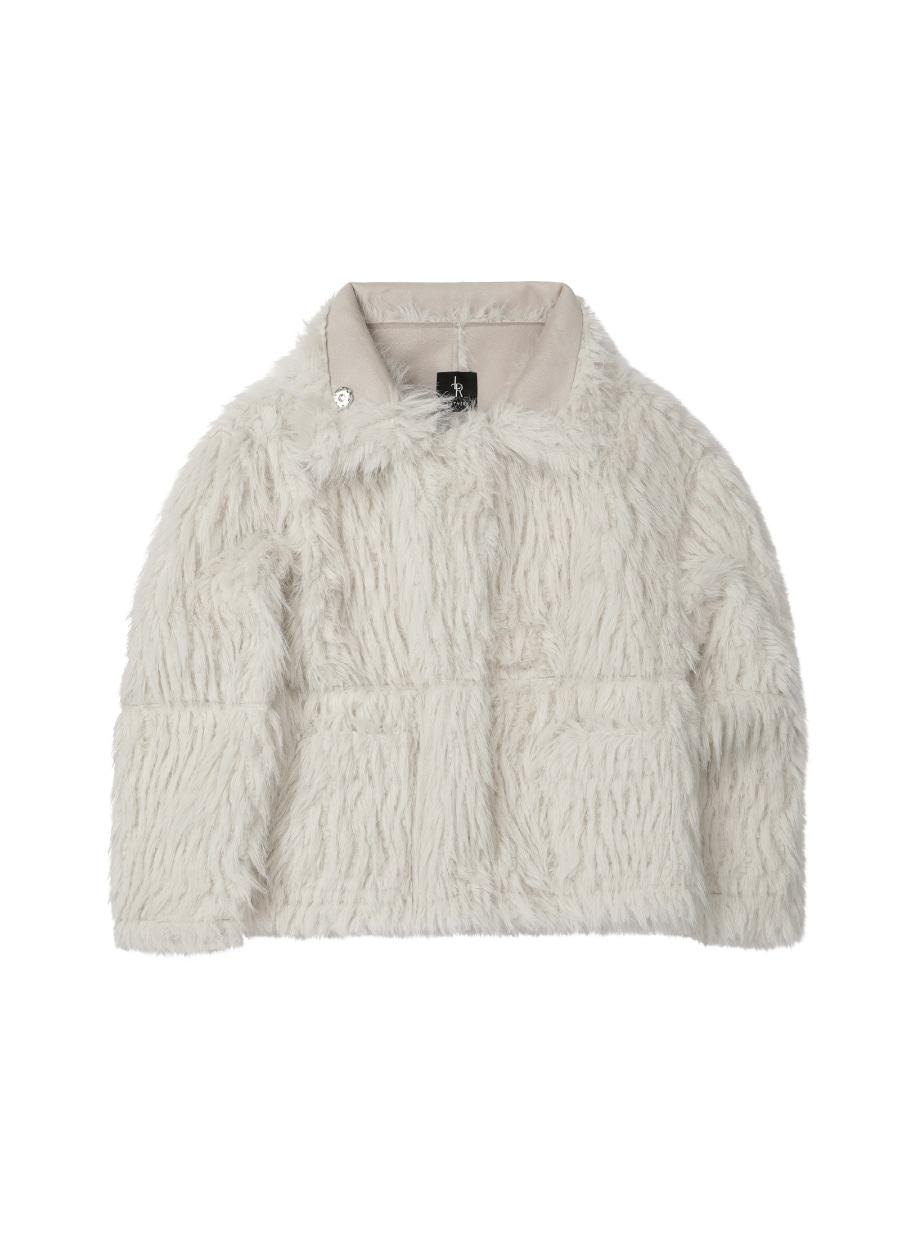 리버시블 시어링 퍼 자켓 [CREAM]