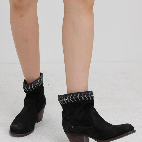 Rag & Bone Suede Knots-Trim Ankle Boots