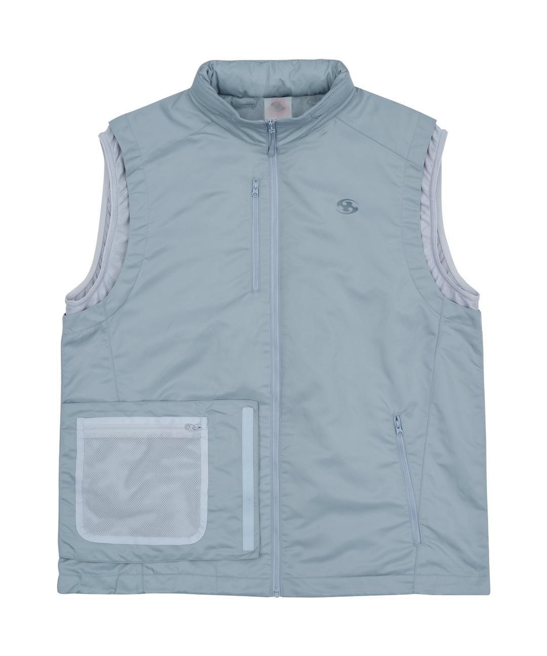 SANSAN BLF NYLON WORK VEST ICE GREY