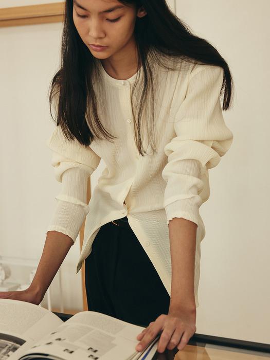 MATERA PLEATS SHIRT [IVORY]
