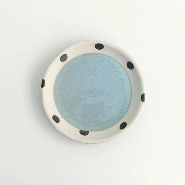 Polka Dots Plate(Blue)