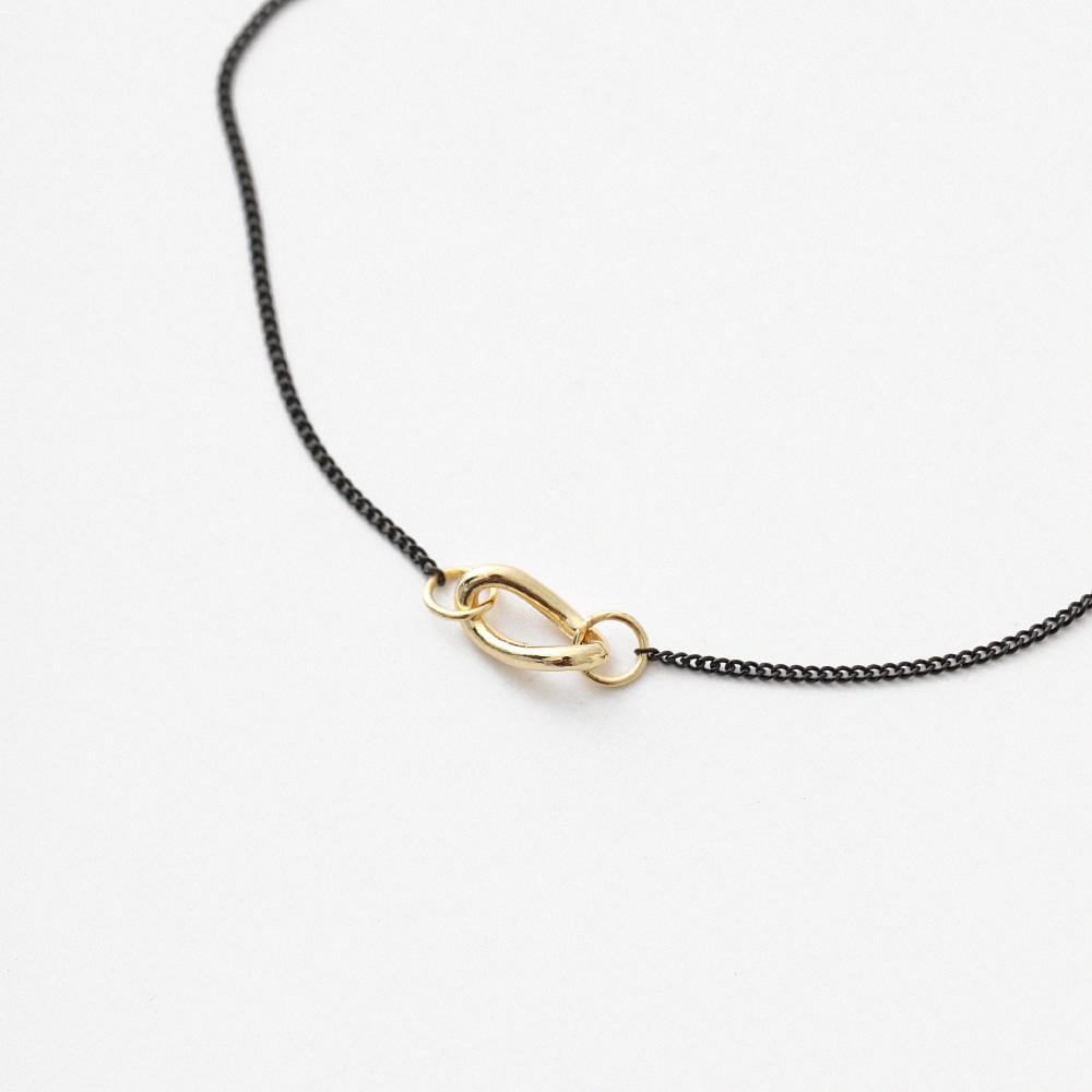 14K 18K 졸리 블랙 팔찌