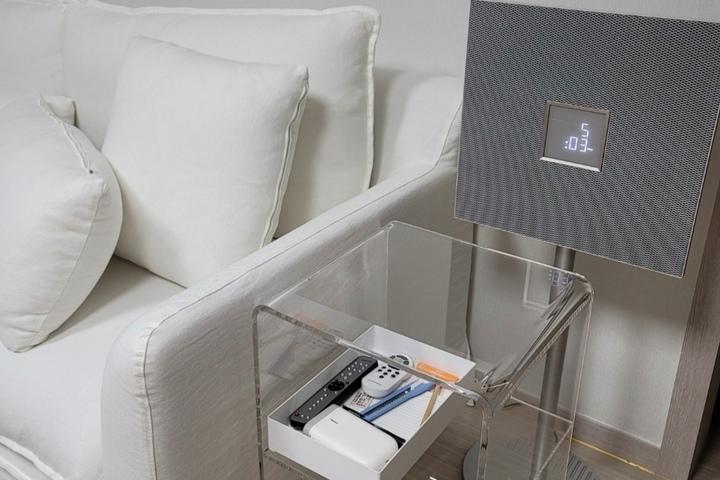 MZ 피오레 2단 사이드 아크릴 투명 테이블(인테리어 사이드탁자 / 침대 협탁)