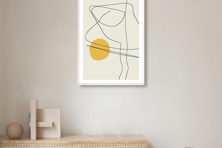 컨템포러리 기하학 인테리어 액자 포스터 / 24 Silhouette /