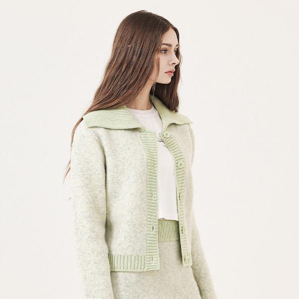 WOOL SAILOR CARDIGAN - MINT