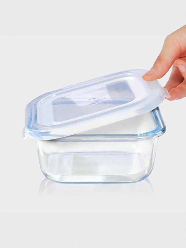 내열유리정사각저장용기(약500ml)