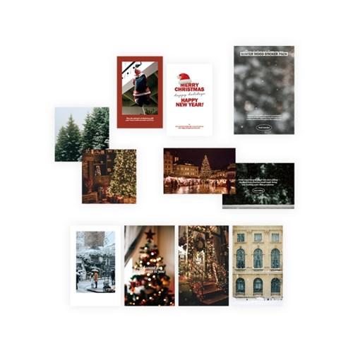 크리스마스 스티커팩