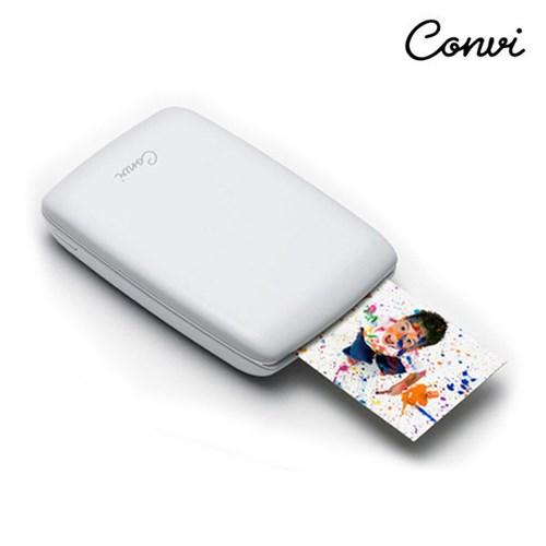 콘비 포토프린터 화이트 + 인화지 10매 SET