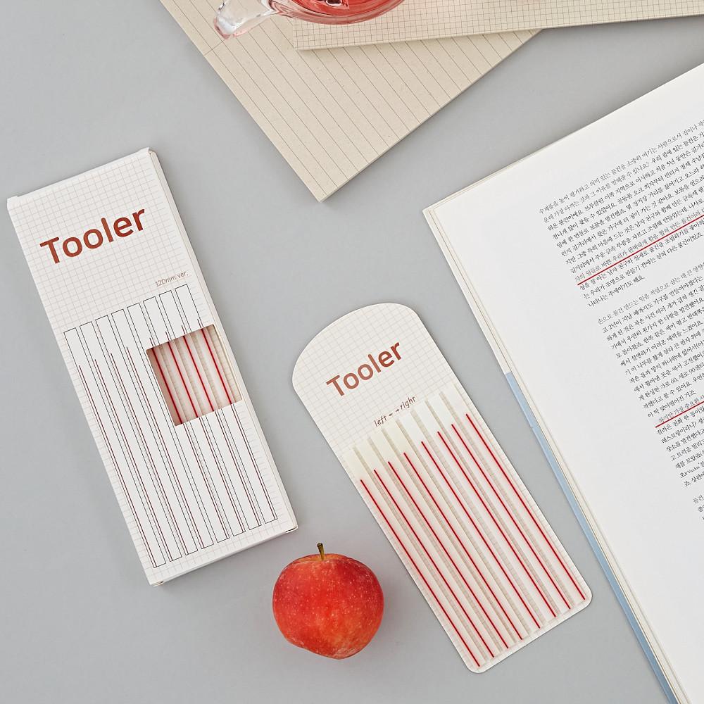 [tooler] 툴러플래그 레드라인 포스트잇책갈피 롱인덱스 독서플래그 밑줄 북마크