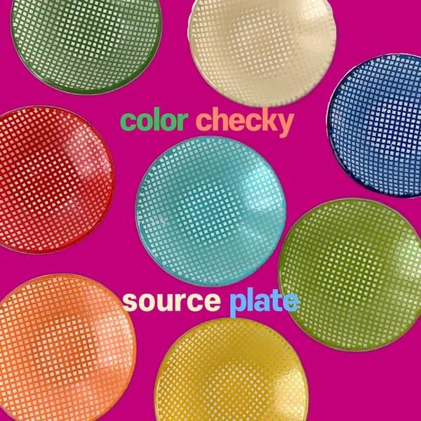 Color checky sauce bowl