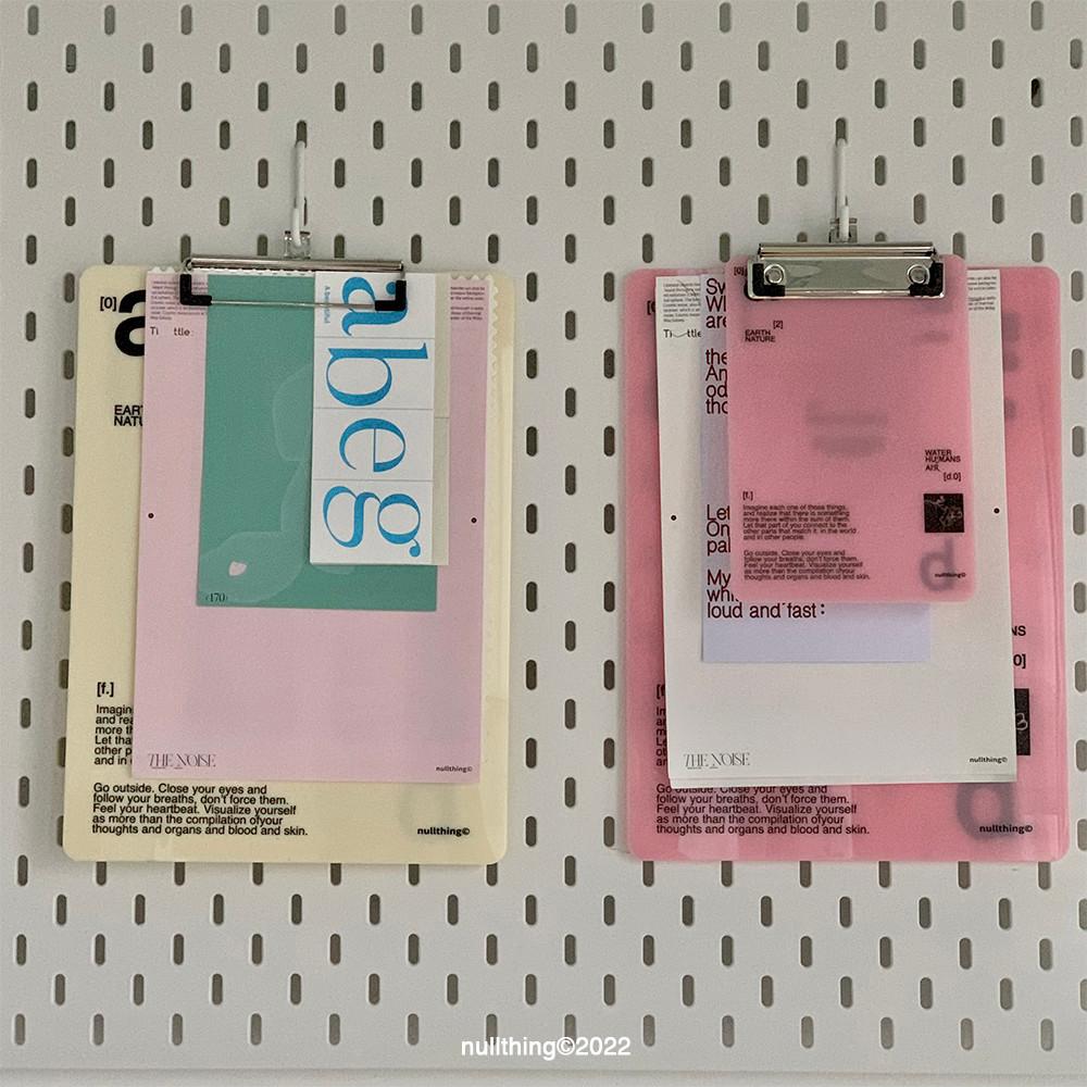 nullthing 클립보드 메모패드 아크릴 메모보드 문구