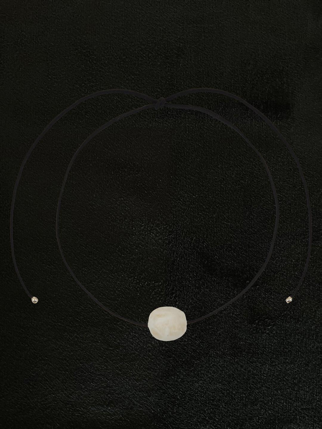 Texture Bold Necklace - Natural Vanilla