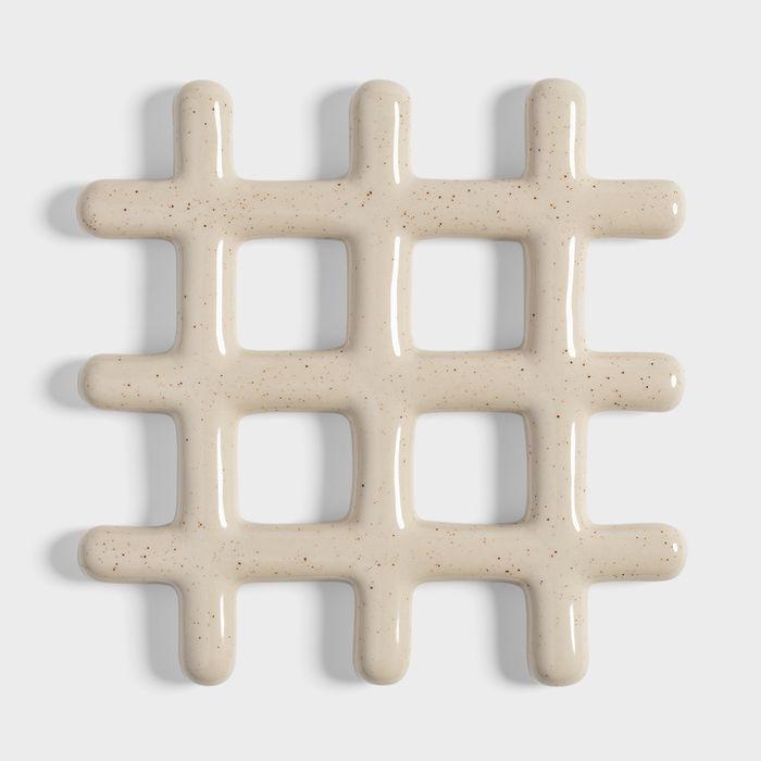 PC1083 TRIVET GRID - SPECKLE BEIGE 트리벳 그리드 - 쿠키 앤 크림 베이지