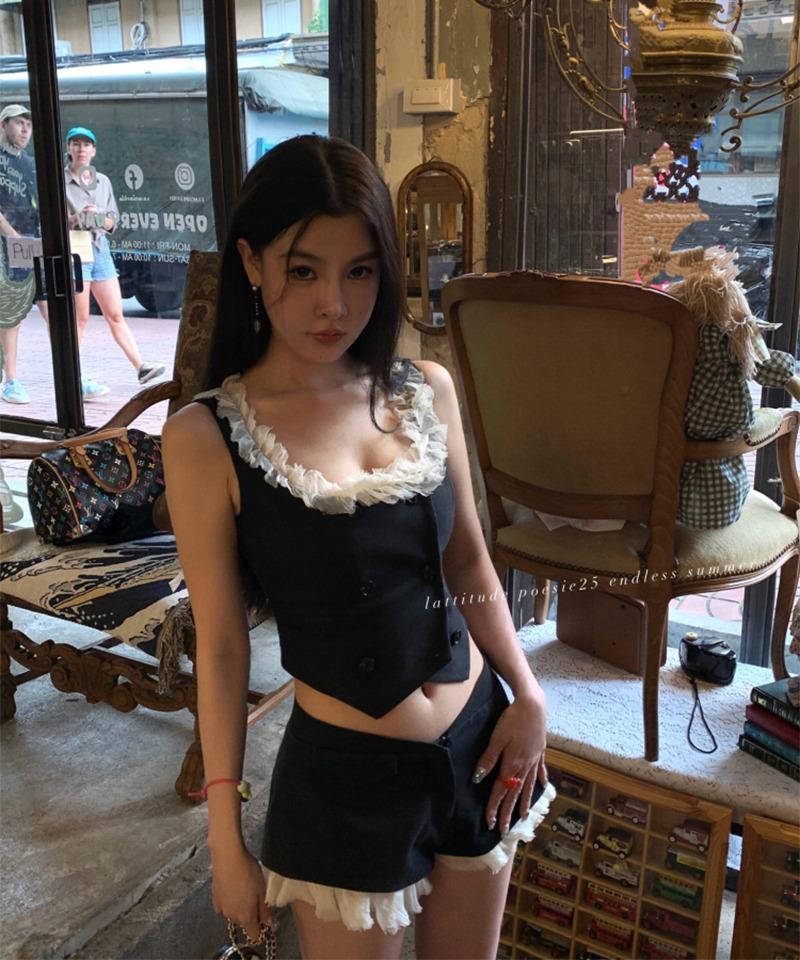프릴레이스 베스트 숏팬츠 투피스 (개별선택)