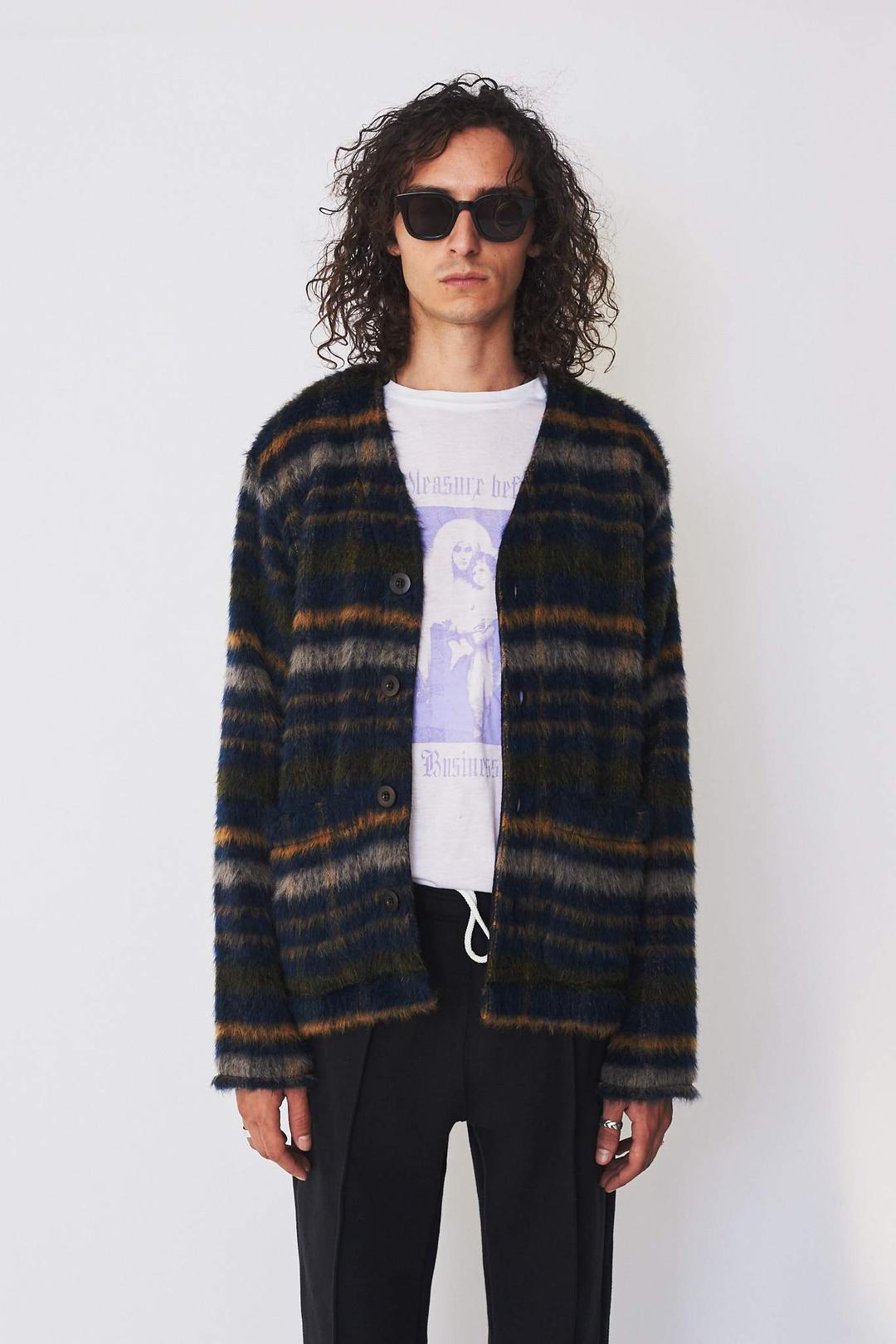 Our Legacy Mohair Check Cardigan