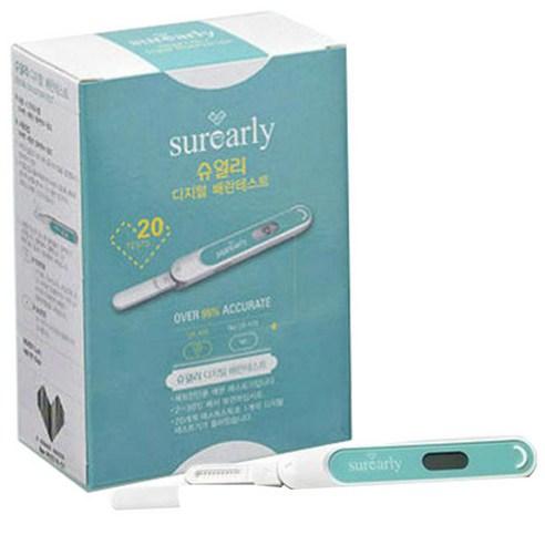 슈얼리 디지털 배란테스트기 SU-DR01-LH, 20개입, 1개