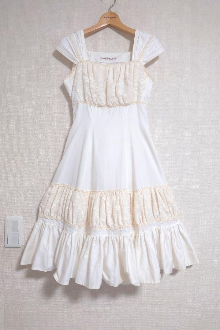 美品☆MaryMagdalene　アレクシアワンピース　ホイップクリーム