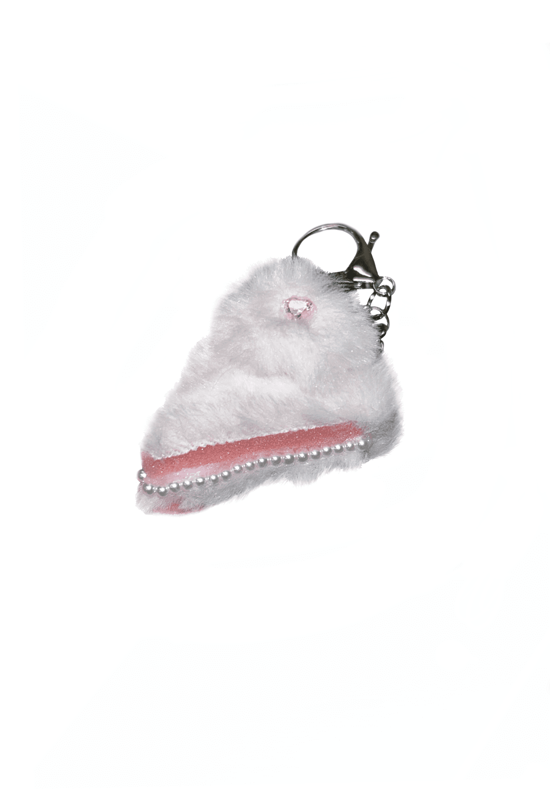 Strawberry Sponge Cake Key Ring