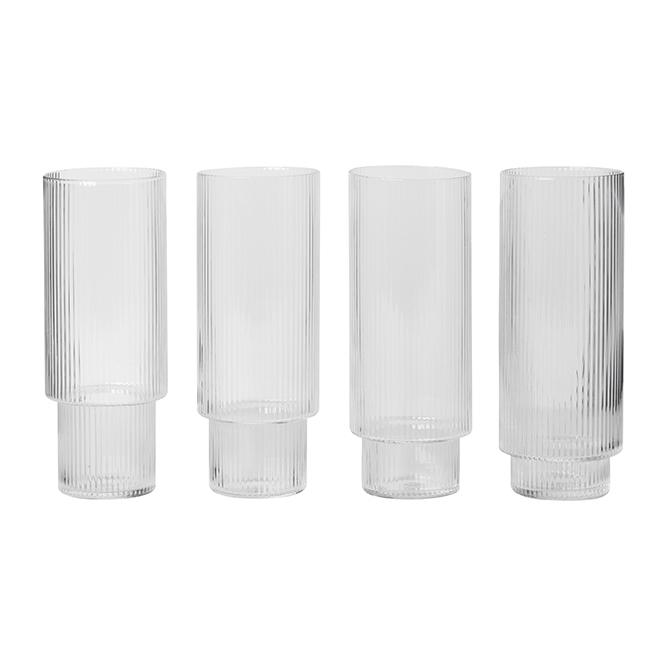 Ripple long drink glas 4-pack, klar