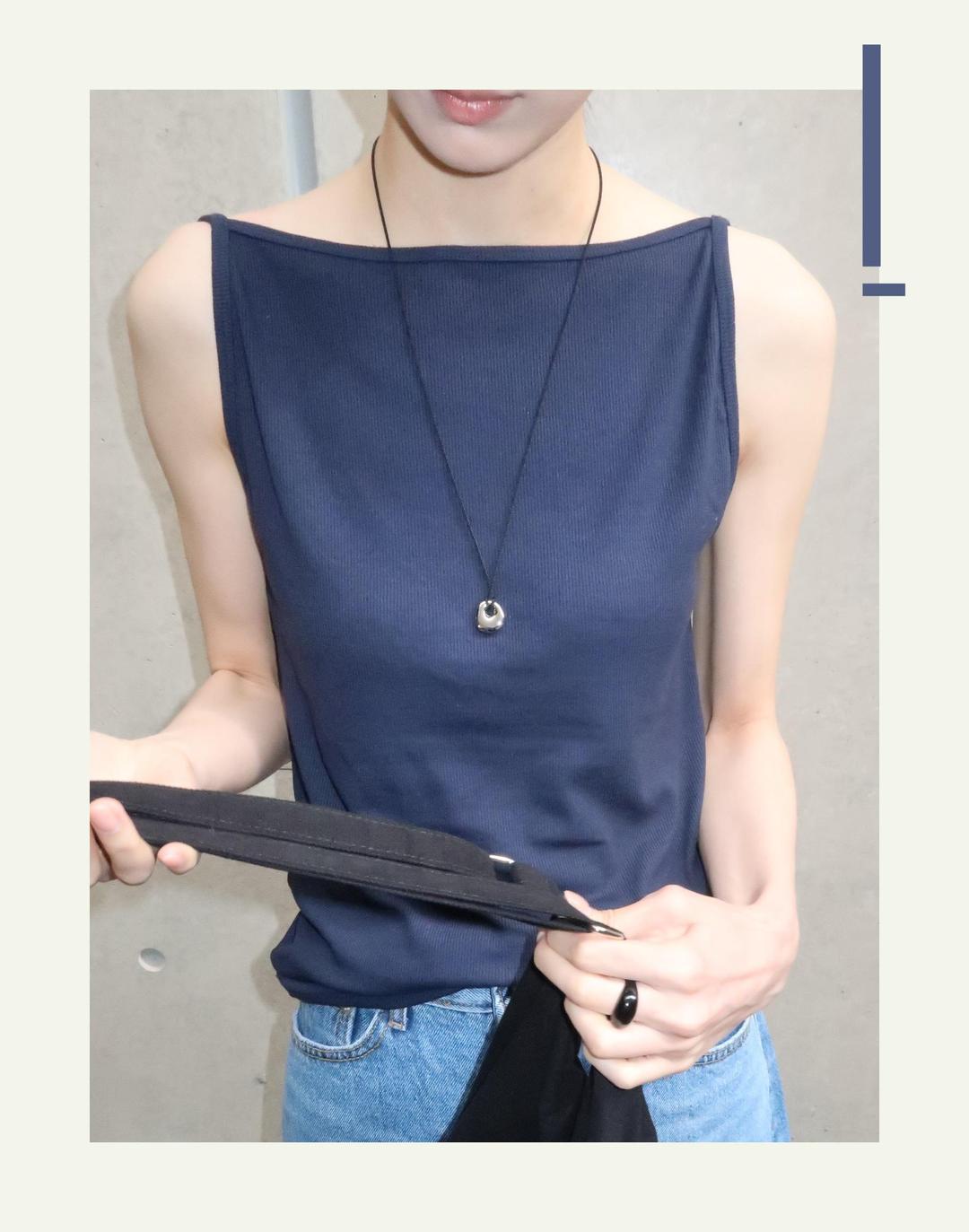 뮤로우 당일출고 donut rope necklace (길이 조절 가능)