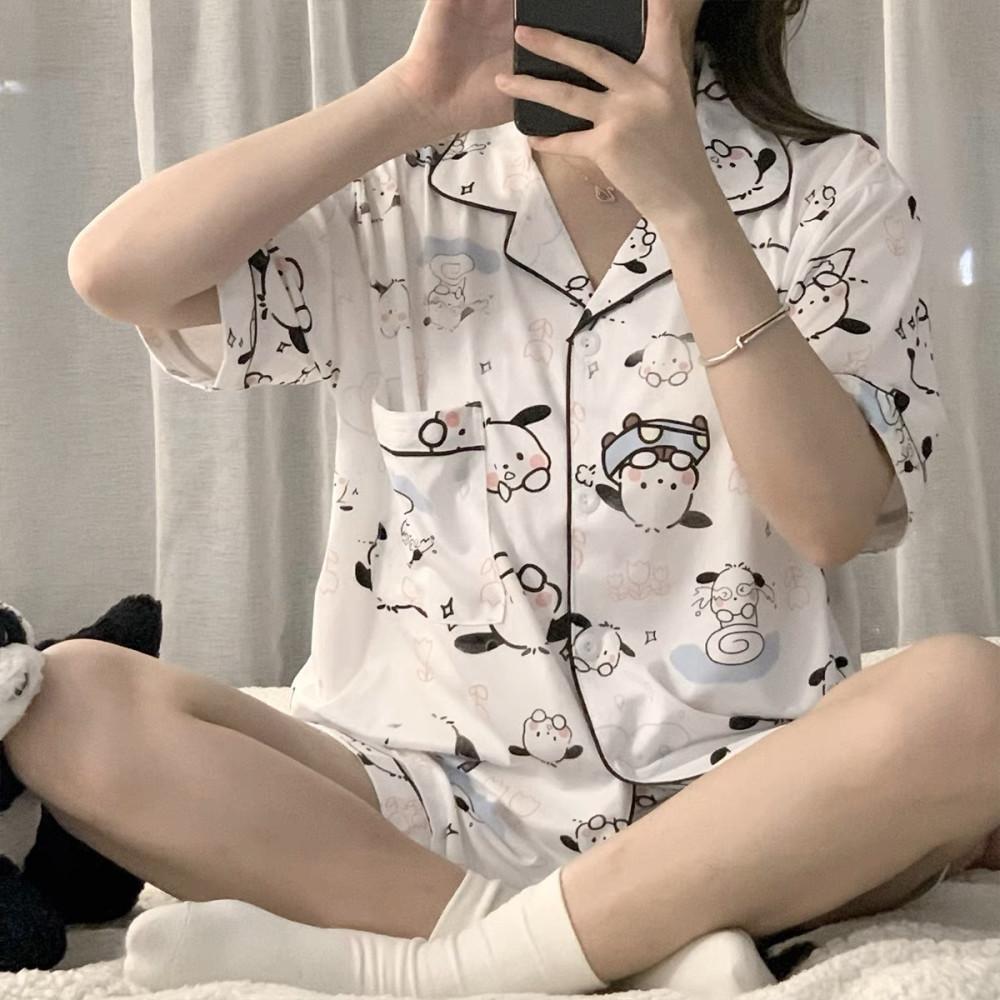 포차코 여름 잠옷세트 산리오잠옷 반팔 파자마 상하세트