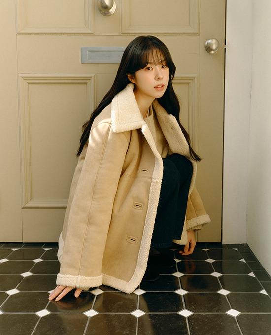 메리어라운드 [서은수PICK][🔴라이브][무료배송][mmore] 소프트 스웨이드 덤블 무스탕 (mustang)