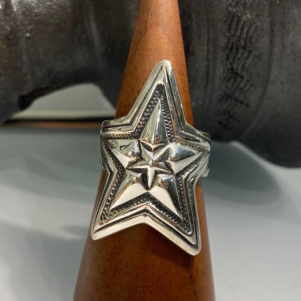 Antique star 925silver ring