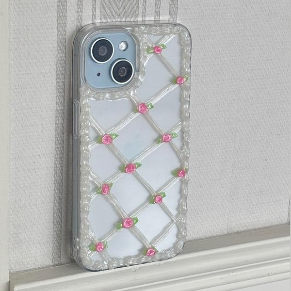 빈티지 플라워 데코덴 케이스