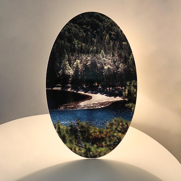 A CLAM LAKE   A2 타원형 아크릴 포스터