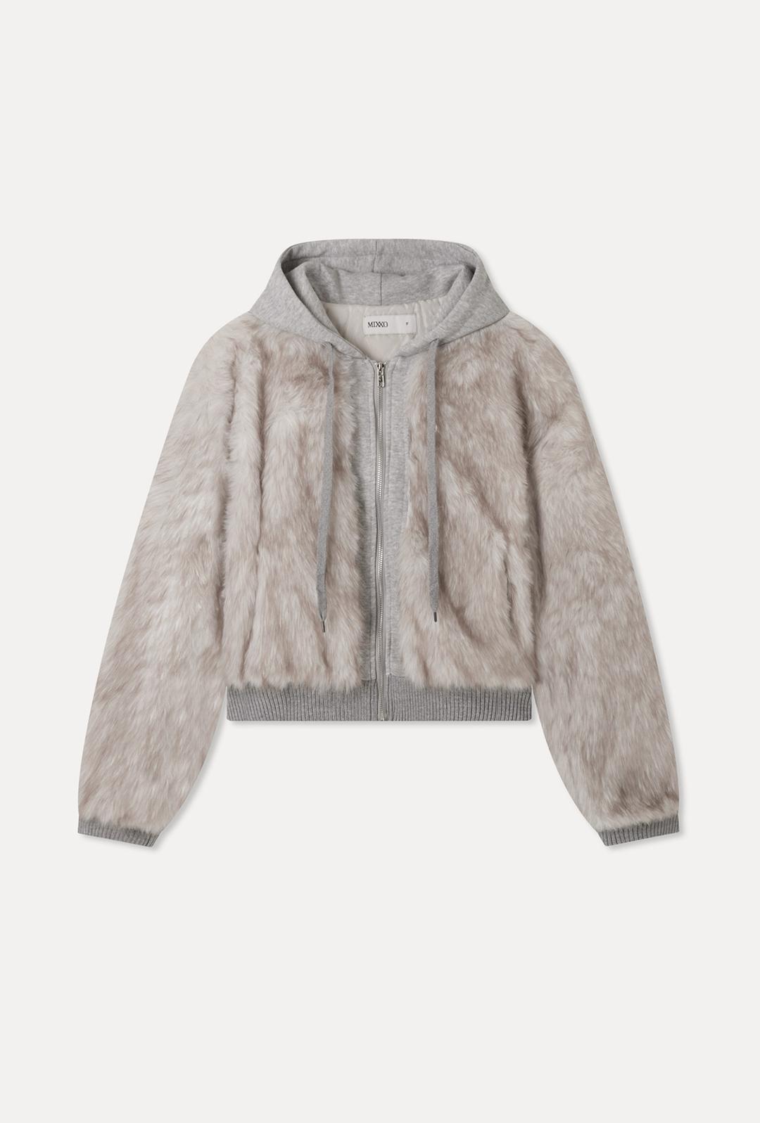 [예약판매] 페이크퍼 후드 자켓_MIWJLG21SS