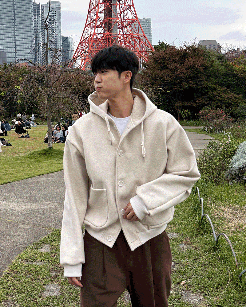 스텔라 울 후드 가디건