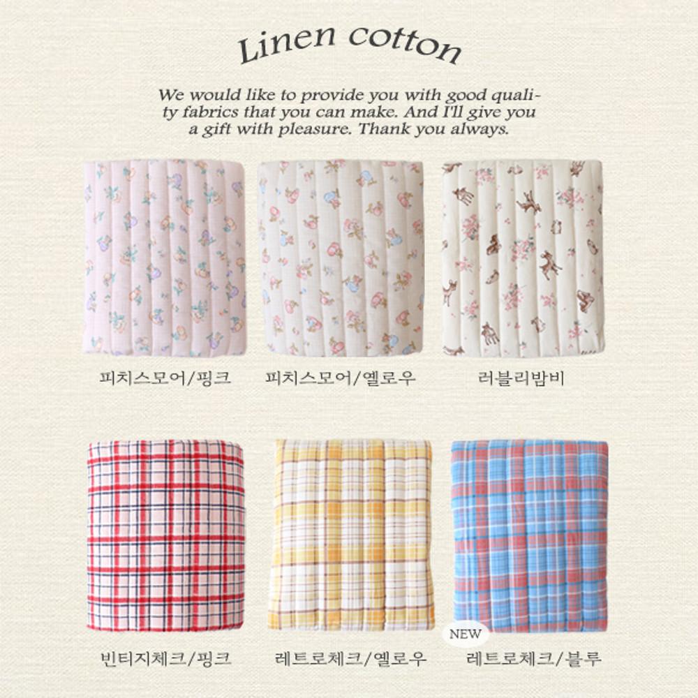 [자체제작] 11수 프리미엄 린넨코튼 줄누빔 6종