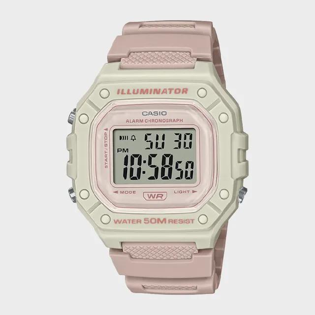 [당일출고] CASIO 카시오 W-218HC-4A2 파스텔컬러 남여공용 디지털시계