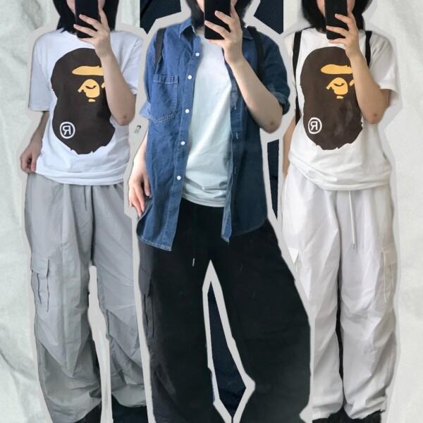 shun 나일론 스트링 카고팬츠