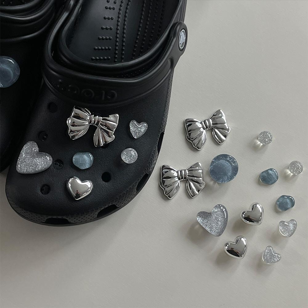 [당일출고]실버 리본 12set 글리터원석 지비츠세트 영롱한 보석지비츠