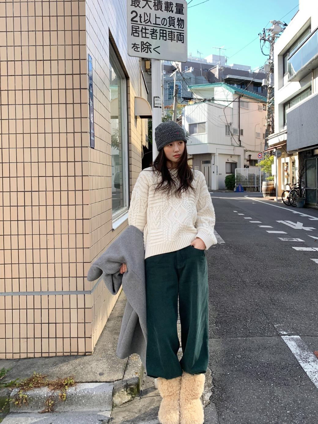 DA. Warm Cotton Wide Pants