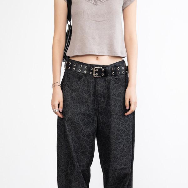 Daisy Cotton Wide Pants (Black/3size)