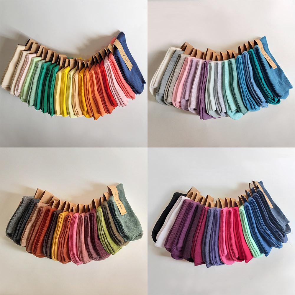 Ksox 여자 남자 골지 중목 면 양말 84컬러 데일리 패션양말 국산 케이싹 케이삭