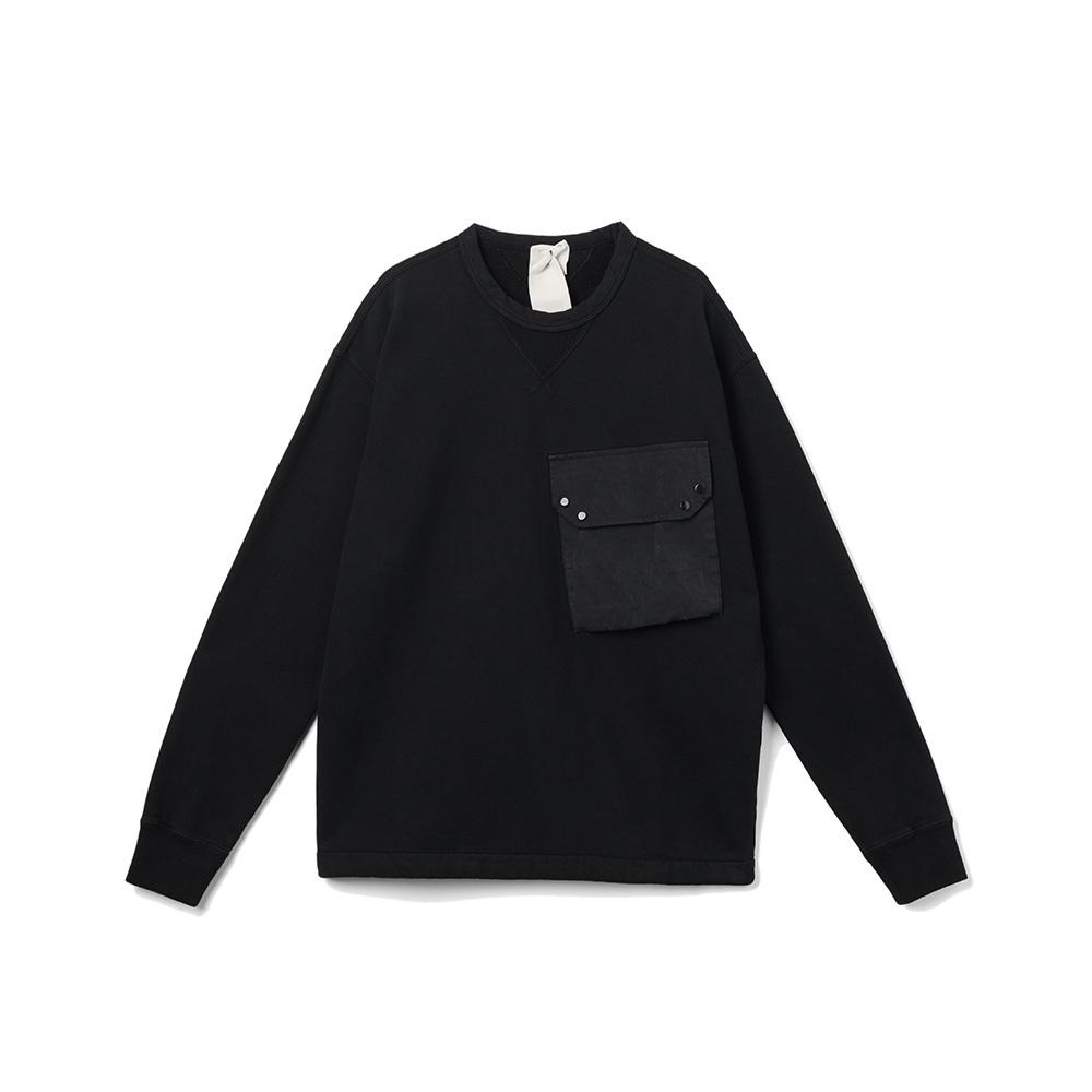 텐씨 FELPA 포켓 맨투맨 - 블랙 (22CTCUF03144A06455 999)