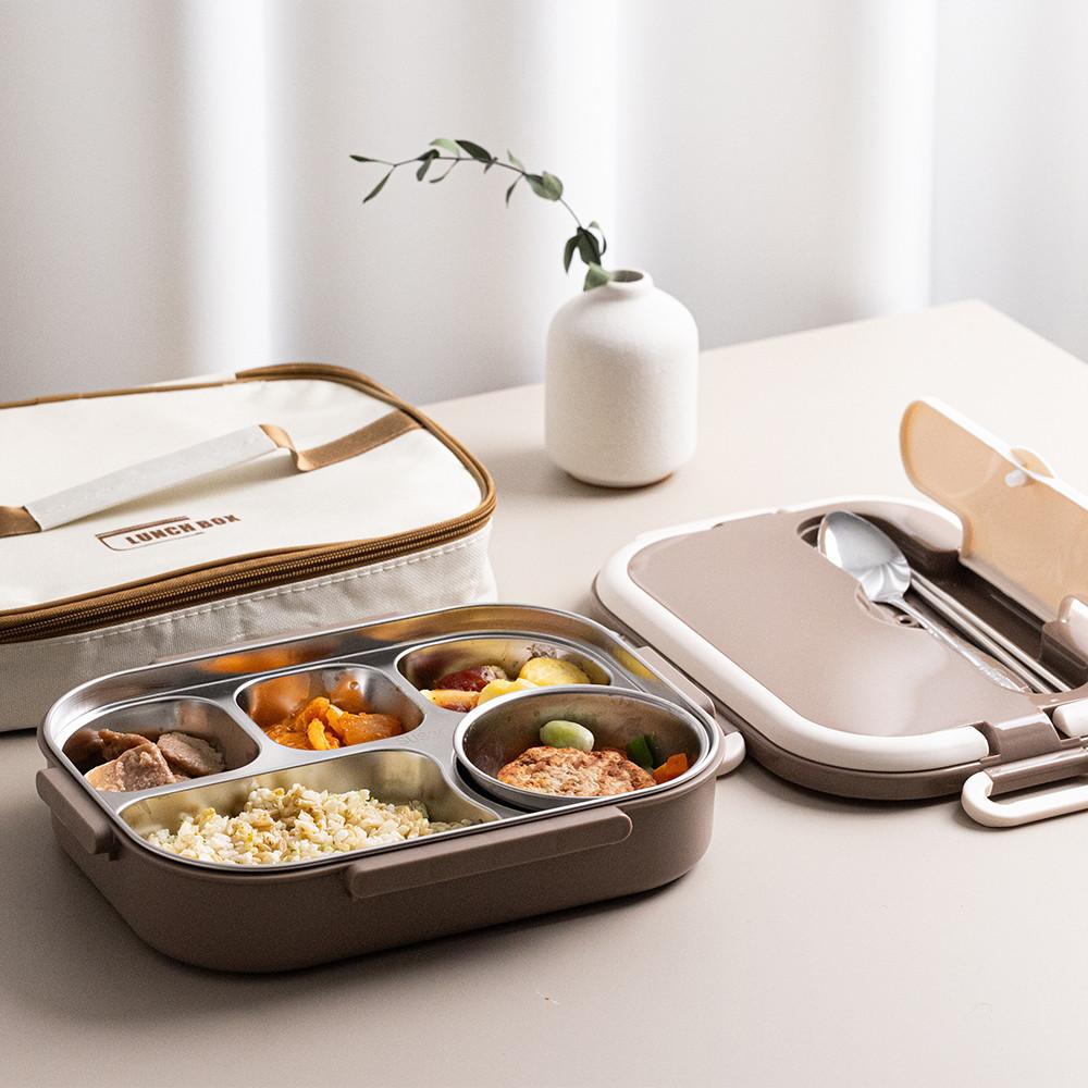 직장인 스텐 식판 도시락통 전자레인지