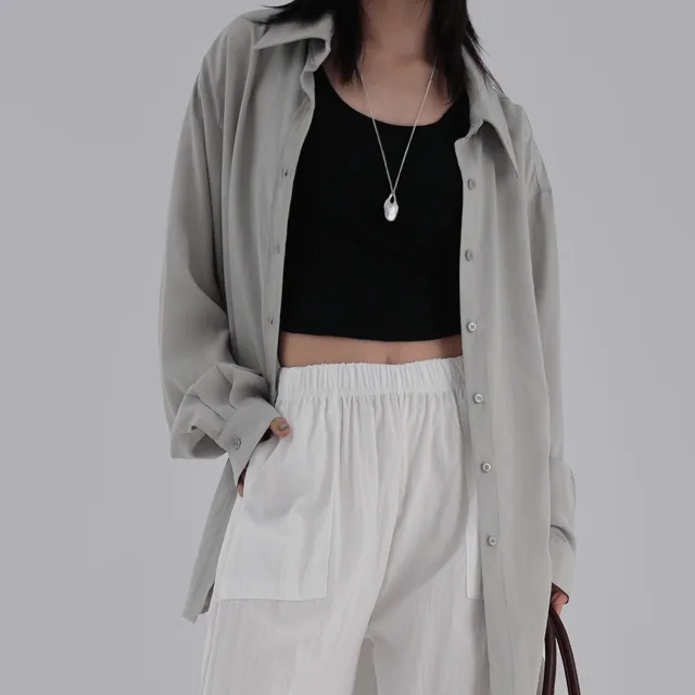 차니 오버핏 텐셀 남방