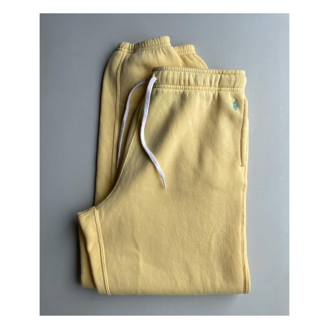 *new condition POLO RALPH LAUREN - Logo Print Sweat Pants (Pastel Lemon)