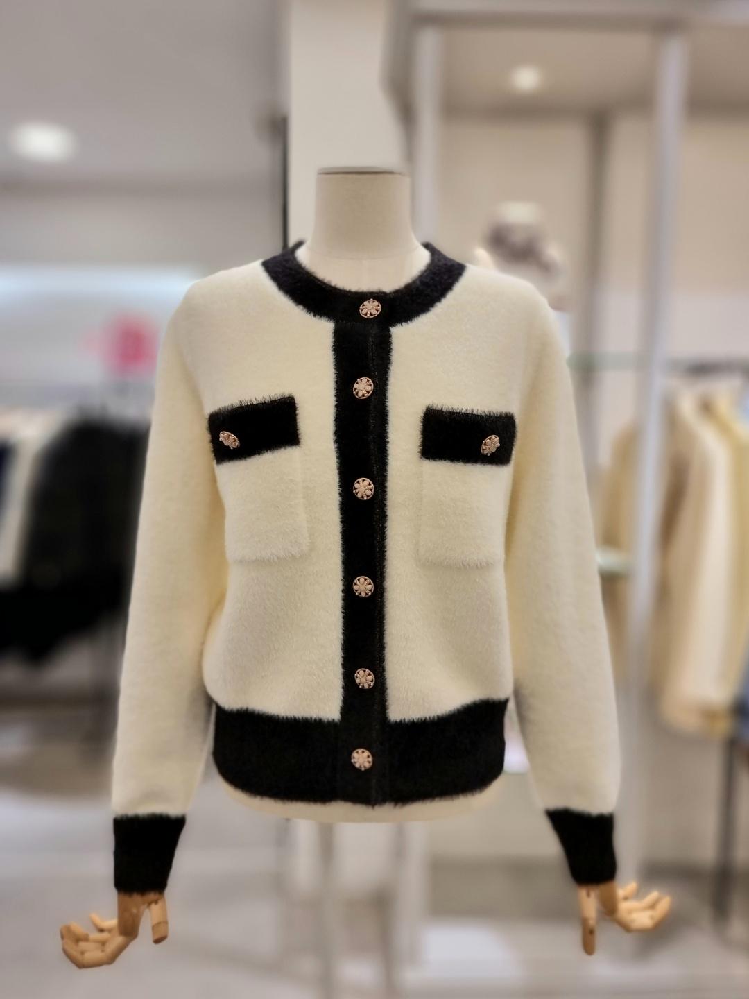 레니본 배색포켓니트 RW21BXKC715V