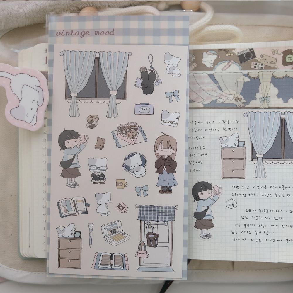 [소소히히] vintage mood 씰스티커