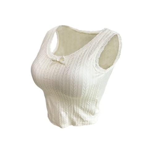 러브핑코 리본 레이스 브라탑