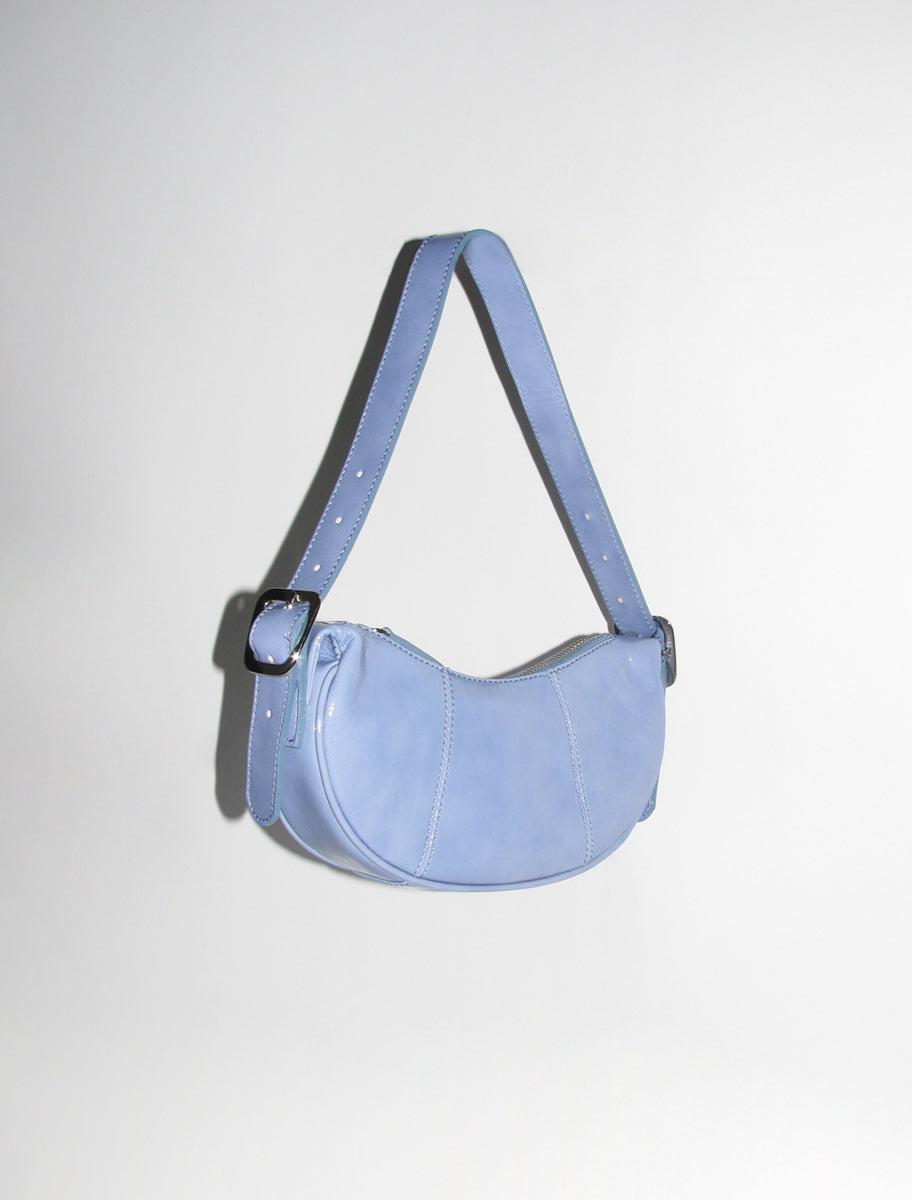 MINI BEAN- Lavender mini leather bean bag with embossed logo